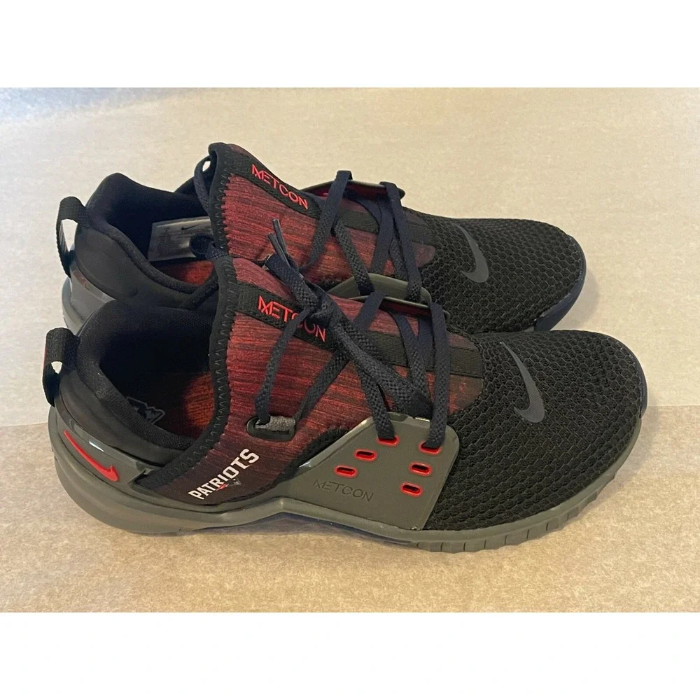 Nike Free Metcon 2 New England Patriots Black Red Shoes Men's‎ Size 7 CQ8058-001